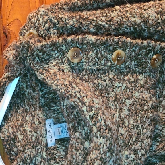 Comfy chunky cowl neck sweater xl shades of green - Picture 3 of 3